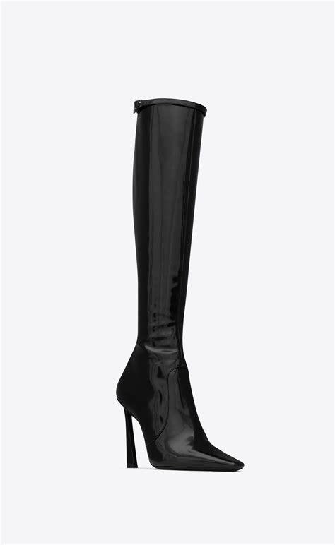 ysl tacchi.|Saint Laurent Justify Boots In Shiny Leather .